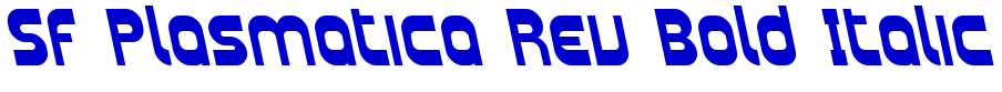 SF Plasmatica Rev Bold Italic police de caractère